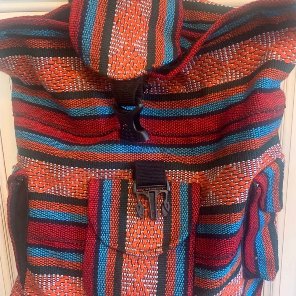 Artisan Backpack Large Multi color Mexico